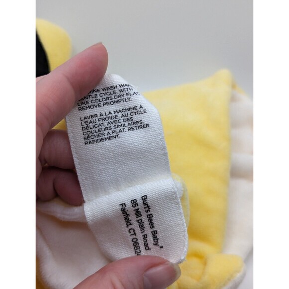 Burts Bees Lovey Bumble Bee Baby Security Blanket Yellow Lovie Organic - Picture 5 of 5